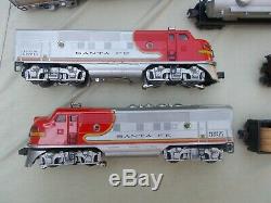 Lionel O Gauge Train Set Santa Fe 2343 Aba Units With Set Box 2191w & Cars