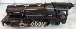 Lionel Pre-War O-Gauge 259E 2-4-2 Steam Engine, Whistler, Tender & 8 Rail Cars