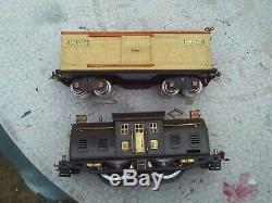 Lionel Prewar Standard Gauge 10E Locomotive Freight Car Train Set 512 514 517