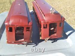 Lionel Prewar Standard Gauge Early 10 Interurban Set Power & Trail Cars RARE