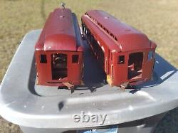 Lionel Prewar Standard Gauge Early 10 Interurban Set Power & Trail Cars RARE