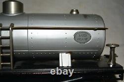 Lionel Prewar Standard Gauge Tin Toy Train 215 Oil Car Silver, Nickel Trim Nice