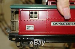 Lionel Prewar TRAIN SET # 252 Engine WithCars 812-811-816-655-2817. USED, C-7