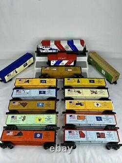 Lionel Spirit Of 76 Train Set, 13 Box Cars, Locomotive, And Caboose, Boxed C8-c9