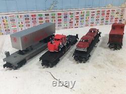 Lionel Steam Engine 8141 and 4 Freight Car