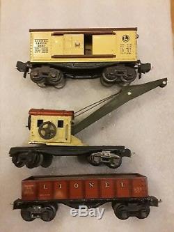 Lionel Train Gunmetal 1666E SET 9 Piece LOOK! Rare cars
