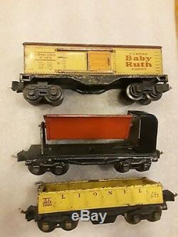 Lionel Train Gunmetal 1666E SET 9 Piece LOOK! Rare cars