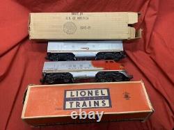 Lionel Train O Gauge #2343c Santa Fe Engine Locomotive With Car #2243p Boxes