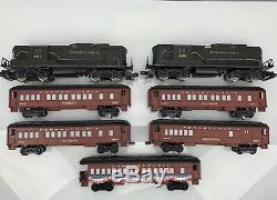 Lionel Train Pennsylvania Gp-9 Diesel #8357, #8358 + 5 Illuminated Passenger Cars