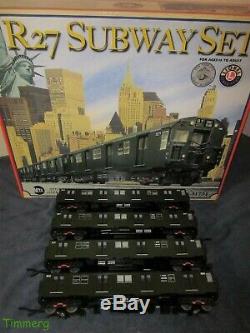 Lionel Trains 6-31751 New York City Transit Authority R27 Subway 4 Car Set