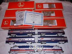 Lionel Trains 6-38153&6-39110-39113 Spirit of the Century F-3 AA & 4 Pass Cars#M