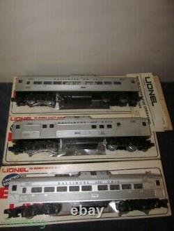 Lionel Trains 6-8764 8765 8767 B&O RDC Budd Cars Commuter Train 3 Car Set