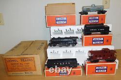 Lionel Trains Postwar Boxed #1465 Set Locomotive #2034 Tender 3 Cars 027 Gauge