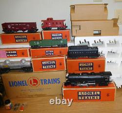 Lionel Trains Postwar Boxed #1503ws Set Locomotive #2055 Tender 4 Cars O Gauge