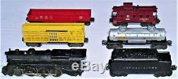 Lot 6 Lionel Train Set 675 Loco w Baldwin Discs 6466WX 6357 6462 6465 6656 Cars