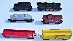 Lot 6 Lionel Train Set 675 Loco w Baldwin Discs 6466WX 6357 6462 6465 6656 Cars