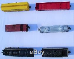 Lot 6 Lionel Train Set 675 Loco w Baldwin Discs 6466WX 6357 6462 6465 6656 Cars