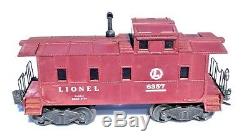 Lot 6 Lionel Train Set 675 Loco w Baldwin Discs 6466WX 6357 6462 6465 6656 Cars