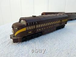 Lot HO Scale AHM Pennsylvania #9506-A Train Engine & 4 ATHEAR HEAVYWEIGHT CARS