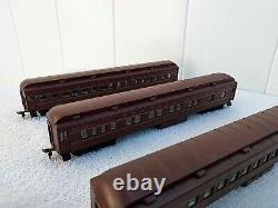 Lot HO Scale AHM Pennsylvania #9506-A Train Engine & 4 ATHEAR HEAVYWEIGHT CARS