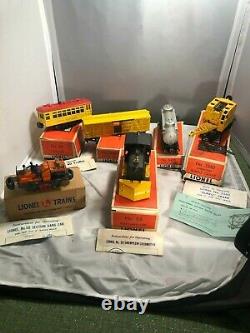 Lot Lionel Train O gauge Used engines, cars, tracks and accessories Post War