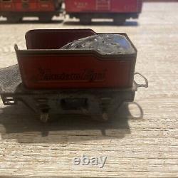 Lot Of 14 O Gauge Pre War Train Cars And Locomotives. Collectible Trains