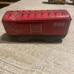 Lot Of 14 O Gauge Pre War Train Cars And Locomotives. Collectible Trains