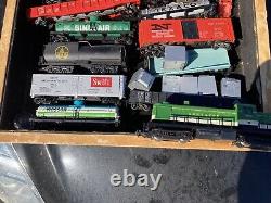 Lot of 26 HO Locomotives Train cars AHM Bachman Atlas Untested As Is