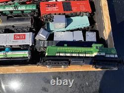 Lot of 26 HO Locomotives Train cars AHM Bachman Atlas Untested As Is