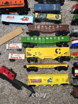 Lot of 31 HO & O Gauge Locomotives And Train Cars, Lionel, AHM, And Tyco