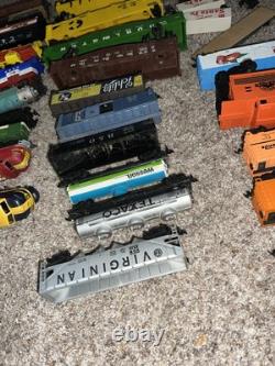 Lot of 31 HO & O Gauge Locomotives And Train Cars, Lionel, AHM, And Tyco