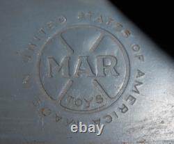 MARX ARMY 897 LITHOGRAPH WIND-UP METAL LOCOMOTIVE TRAIN WithCARS & EXTRA'S! WORKS