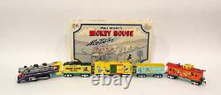 MARX TRAINS O GA #10934WD MICKEY MOUSE METEOR 0-4-0 LOCOMOTIVE With 3 FREIGHT CARS