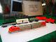 Marx Usa Diesel Type Electric Train Set Santa Fe Locomotive Track Cars