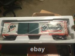 MIAMI DOLPHINS MTH TRAIN O GAUGE BOXCAR FREIGHT CAR 20-93265 railking double