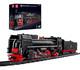 Mould King 12003 + 12003cx Qj Steam Train Locomotive With Extension Car Set Moc