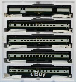MTH 148 O Scale 5-Car 70' ABS Passenger Set Smooth Erie Train Model #20-6560