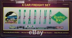 MTH 148 O Scale 6-Car Freight Set Reading Train Model #20-90001