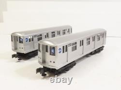 MTH 30-2163 MTA 2 Car Subway Non Powered Silver Car #4600 &4601 LN