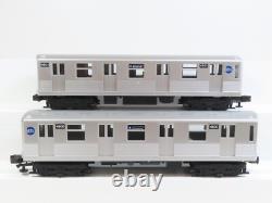 MTH 30-2163 MTA 2 Car Subway Non Powered Silver Car #4600 &4601 LN