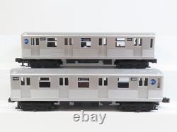 MTH 30-2163 MTA 2 Car Subway Non Powered Silver Car #4600 &4601 LN