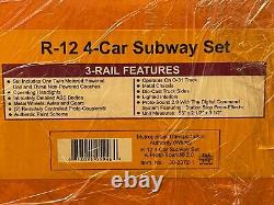 MTH 30-2372-1 and 30-2372-3 R-12 6-Car Subway Set withProto-Sound 2.0 Set NEW