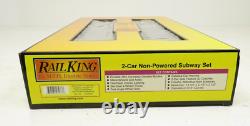 MTH 30-2446-3 MTA World's Fair R-26 2 Car Subway Add On Non Powered Set NIB