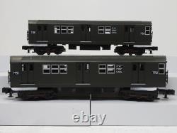 MTH 30-2446-3 MTA World's Fair R-26 2 Car Subway Add On Non Powered Set NIB