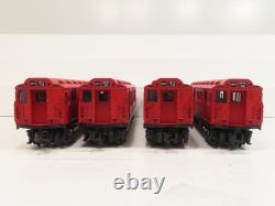 MTH 30-2727-1 MTA R-12 Red 4-Car Subway Set withProtosound 2 NIB
