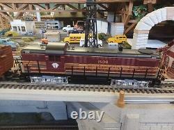 MTH Boston and Maine RS-3 Diesel Engine with LocoSound and freight cars