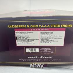 MTH Premier 20-3115-1 Chesapeake & Ohio Allegheny 2-6-6-6 Steam PS. 2 O New #1647