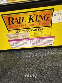 MTH RAIL KING 30-2144-1 BALTIMORE AND OHIO RDC BUDD CAR SET With PROTO-SOUND NEW