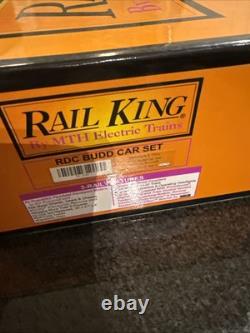 MTH RAIL KING 30-2144-1 BALTIMORE AND OHIO RDC BUDD CAR SET With PROTO-SOUND NEW