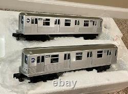 MTH RAILKING #30-2162-1 MTA R42 E TRAIN WTC 4 CAR SUBWAY SET With PROTOSOUND